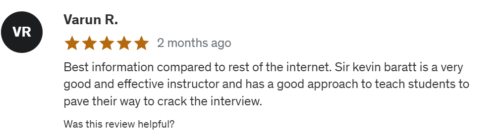 varun review 2 udemy
